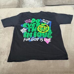 Black Graphic Kids T-Shirt